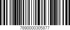 Código de barras (EAN, GTIN, SKU, ISBN): '7890000305877'