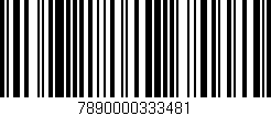 Código de barras (EAN, GTIN, SKU, ISBN): '7890000333481'