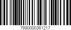 Código de barras (EAN, GTIN, SKU, ISBN): '7890000361217'