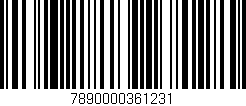 Código de barras (EAN, GTIN, SKU, ISBN): '7890000361231'