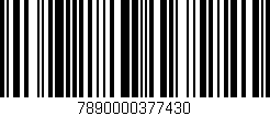 Código de barras (EAN, GTIN, SKU, ISBN): '7890000377430'
