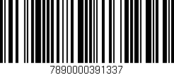 Código de barras (EAN, GTIN, SKU, ISBN): '7890000391337'