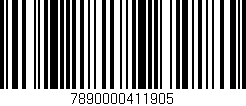 Código de barras (EAN, GTIN, SKU, ISBN): '7890000411905'