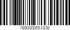Código de barras (EAN, GTIN, SKU, ISBN): '7890000551038'