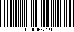 Código de barras (EAN, GTIN, SKU, ISBN): '7890000552424'