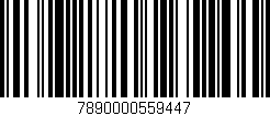 Código de barras (EAN, GTIN, SKU, ISBN): '7890000559447'