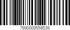 Código de barras (EAN, GTIN, SKU, ISBN): '7890000559539'