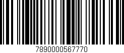 Código de barras (EAN, GTIN, SKU, ISBN): '7890000567770'
