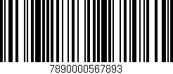 Código de barras (EAN, GTIN, SKU, ISBN): '7890000567893'