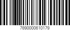 Código de barras (EAN, GTIN, SKU, ISBN): '7890000610179'