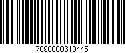 Código de barras (EAN, GTIN, SKU, ISBN): '7890000610445'