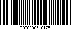 Código de barras (EAN, GTIN, SKU, ISBN): '7890000618175'