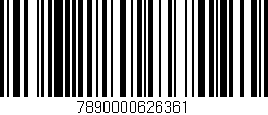 Código de barras (EAN, GTIN, SKU, ISBN): '7890000626361'