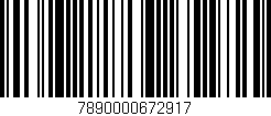 Código de barras (EAN, GTIN, SKU, ISBN): '7890000672917'