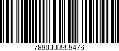 Código de barras (EAN, GTIN, SKU, ISBN): '7890000959476'