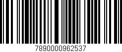 Código de barras (EAN, GTIN, SKU, ISBN): '7890000962537'