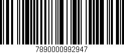 Código de barras (EAN, GTIN, SKU, ISBN): '7890000992947'