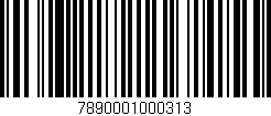 Código de barras (EAN, GTIN, SKU, ISBN): '7890001000313'