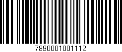 Código de barras (EAN, GTIN, SKU, ISBN): '7890001001112'