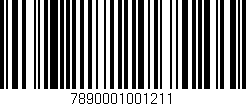 Código de barras (EAN, GTIN, SKU, ISBN): '7890001001211'