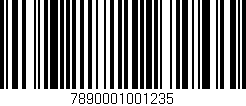 Código de barras (EAN, GTIN, SKU, ISBN): '7890001001235'