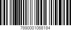 Código de barras (EAN, GTIN, SKU, ISBN): '7890001068184'