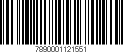 Código de barras (EAN, GTIN, SKU, ISBN): '7890001121551'