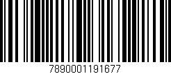 Código de barras (EAN, GTIN, SKU, ISBN): '7890001191677'
