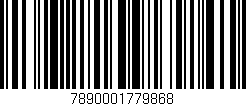 Código de barras (EAN, GTIN, SKU, ISBN): '7890001779868'