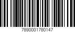 Código de barras (EAN, GTIN, SKU, ISBN): '7890001780147'