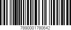 Código de barras (EAN, GTIN, SKU, ISBN): '7890001780642'