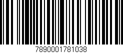 Código de barras (EAN, GTIN, SKU, ISBN): '7890001781038'