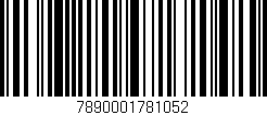 Código de barras (EAN, GTIN, SKU, ISBN): '7890001781052'