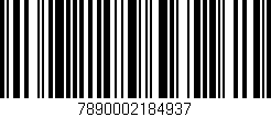 Código de barras (EAN, GTIN, SKU, ISBN): '7890002184937'