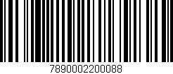 Código de barras (EAN, GTIN, SKU, ISBN): '7890002200088'