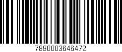 Código de barras (EAN, GTIN, SKU, ISBN): '7890003646472'