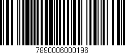Código de barras (EAN, GTIN, SKU, ISBN): '7890006000196'