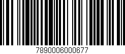 Código de barras (EAN, GTIN, SKU, ISBN): '7890006000677'