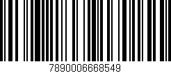 Código de barras (EAN, GTIN, SKU, ISBN): '7890006668549'