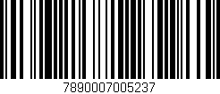 Código de barras (EAN, GTIN, SKU, ISBN): '7890007005237'