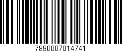 Código de barras (EAN, GTIN, SKU, ISBN): '7890007014741'
