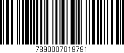 Código de barras (EAN, GTIN, SKU, ISBN): '7890007019791'
