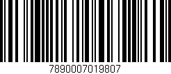 Código de barras (EAN, GTIN, SKU, ISBN): '7890007019807'