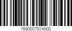 Código de barras (EAN, GTIN, SKU, ISBN): '7890007024900'