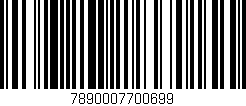 Código de barras (EAN, GTIN, SKU, ISBN): '7890007700699'