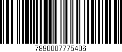 Código de barras (EAN, GTIN, SKU, ISBN): '7890007775406'