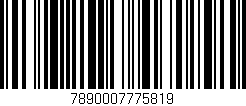 Código de barras (EAN, GTIN, SKU, ISBN): '7890007775819'