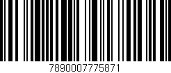 Código de barras (EAN, GTIN, SKU, ISBN): '7890007775871'