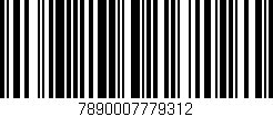 Código de barras (EAN, GTIN, SKU, ISBN): '7890007779312'