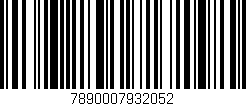 Código de barras (EAN, GTIN, SKU, ISBN): '7890007932052'